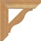 Ekena Millwork Funston Slat Rough Sawn Bracket, Western Red Cedar, 4"W x 20"D x 20"H BKT04X20X20FST06RWR - alternate 2